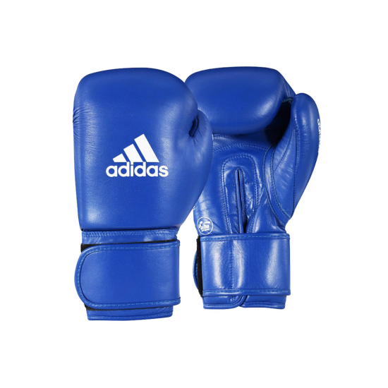 Gants de boxe amateur ADIDAS FFB AIBA Cuir Bleu